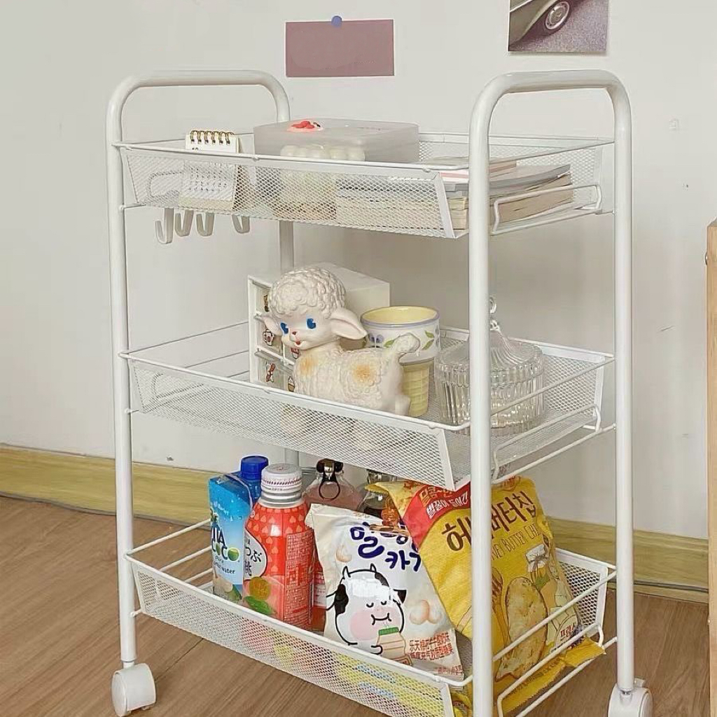 ชั้นวางของว่าง ชั้นเก็บของแบบเคลื่อนที่ กล่องเก็บของใช้ประจำวัน